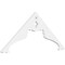 Ekena Millwork Pitch Heath Architectural Grade PVC Gable Pediment, 36"W x 15"H x 1"P (10/12) GPP036X015X100HEA - alternate 1